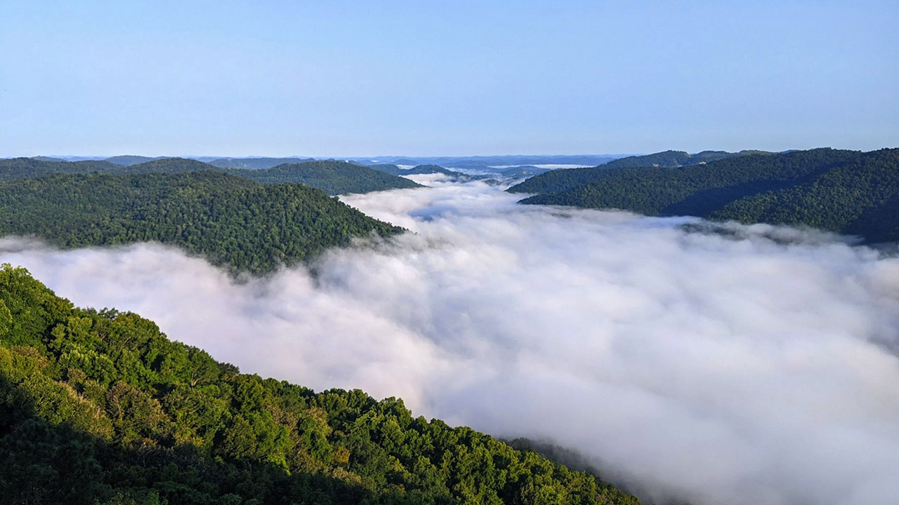 Mountain property view at Misty Mountain in Pineville Kentucky